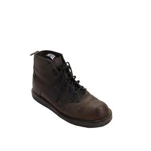 Vibram Mens Leather Lace Up Work Boots Brown Size 10.5